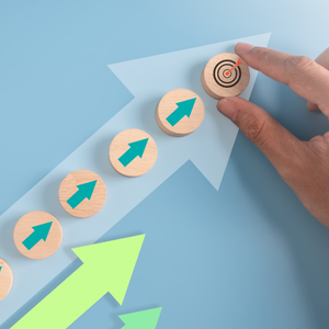 alt="business targets going upward"