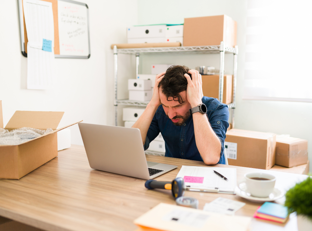 HR support services in kent helping a frustrated man